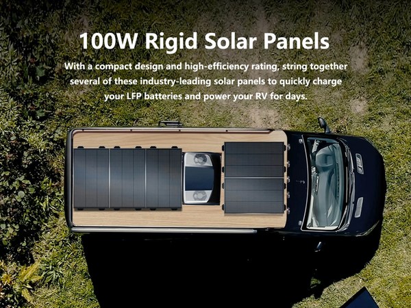 100W Rigid Solar Panel (2 pieces)